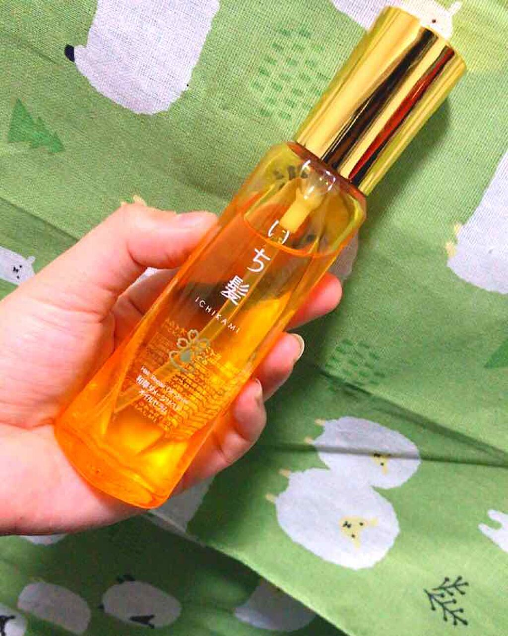 和草ダメージリペアオイルセラム/いち髪/ヘアオイルを使ったクチコミ(1枚目)