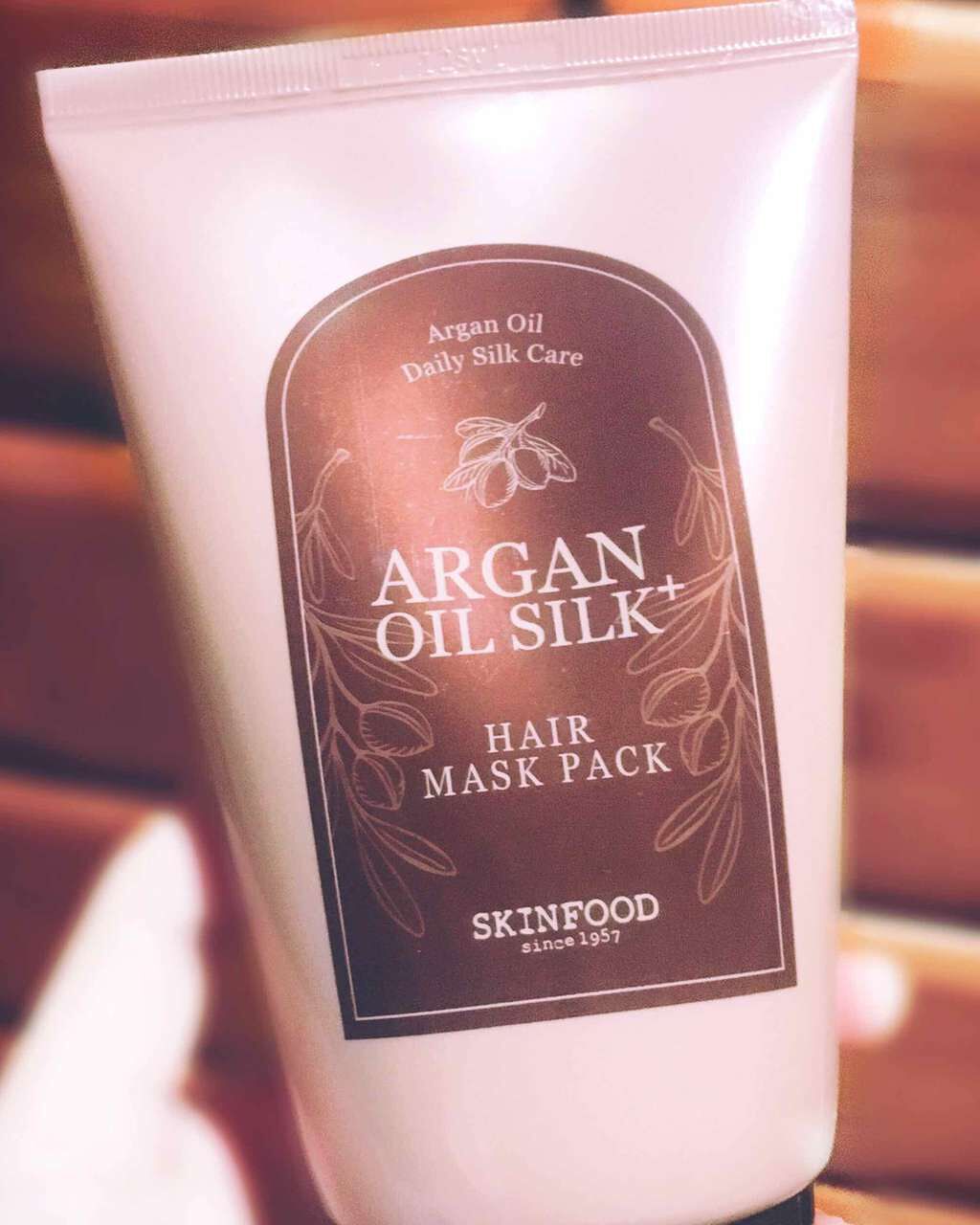 アルガンオイル シルクプラス ヘアーマスクパック/SKINFOOD/ヘアマスク・ヘアパックを使ったクチコミ（1枚目）