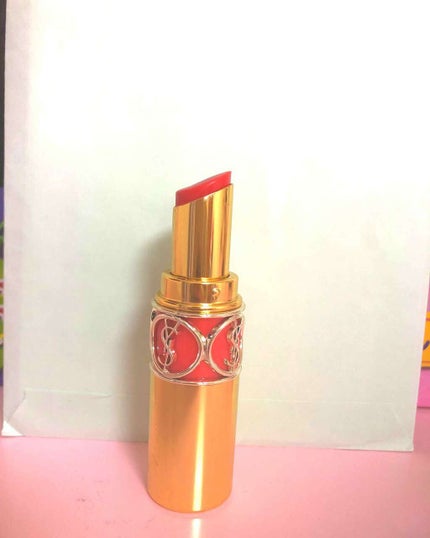 ルージュ ヴォリュプテ シャイン/YVES SAINT LAURENT BEAUTE/口紅を使ったクチコミ(2枚目)
