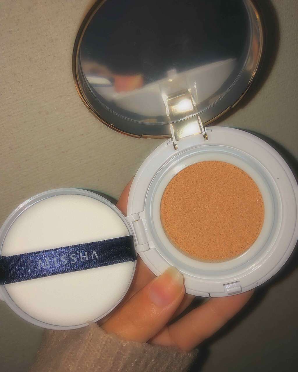 M クッション ファンデーション(モイスチャー)/MISSHA/クッションファンデーションを使ったクチコミ(3枚目)