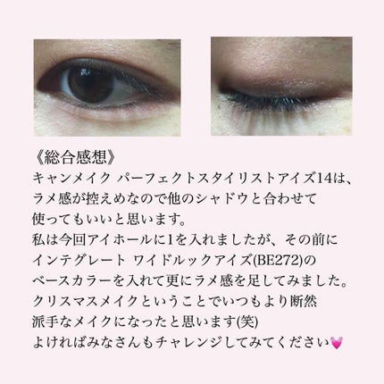 【旧品】パーフェクトスタイリストアイズ/キャンメイク/アイシャドウパレットを使ったクチコミ(3枚目)