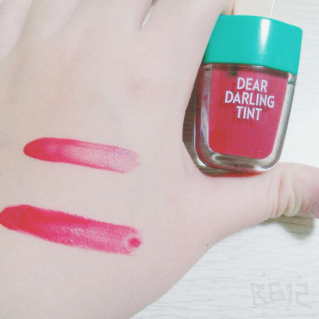 ディアダーリン ウォータージェルティント (アイスティント)/ETUDE/口紅を使ったクチコミ(2枚目)