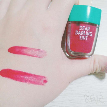 ディアダーリン ウォータージェルティント (アイスティント)/ETUDE/口紅を使ったクチコミ(2枚目)