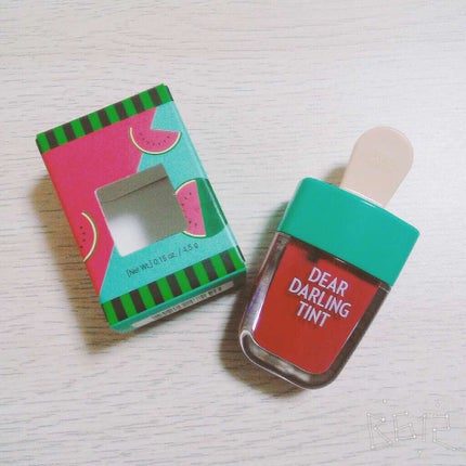 ディアダーリン ウォータージェルティント (アイスティント)/ETUDE/口紅を使ったクチコミ(1枚目)