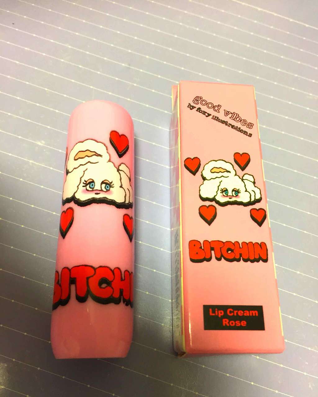 試してみた リップクリーム Foxy Illustrations Lips
