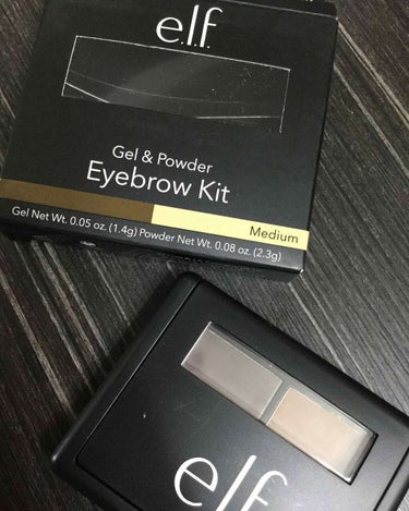 e.l.f. Cosmetics アイブロウキットのクチコミ「elfの
jel&powder  eyebrow kit
色はmedium

向かって
左のカ.....」（1枚目）