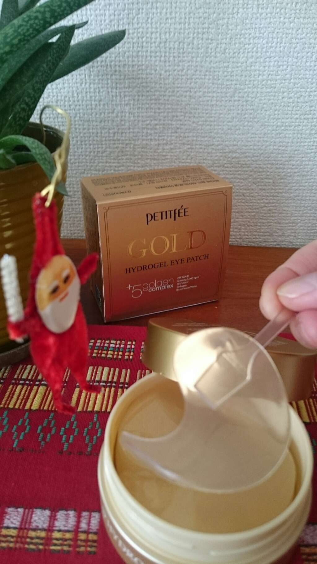 ゴールドハイドロゲルアイパッチ/Petitfee/シートマスク・パックを使ったクチコミ(3枚目)