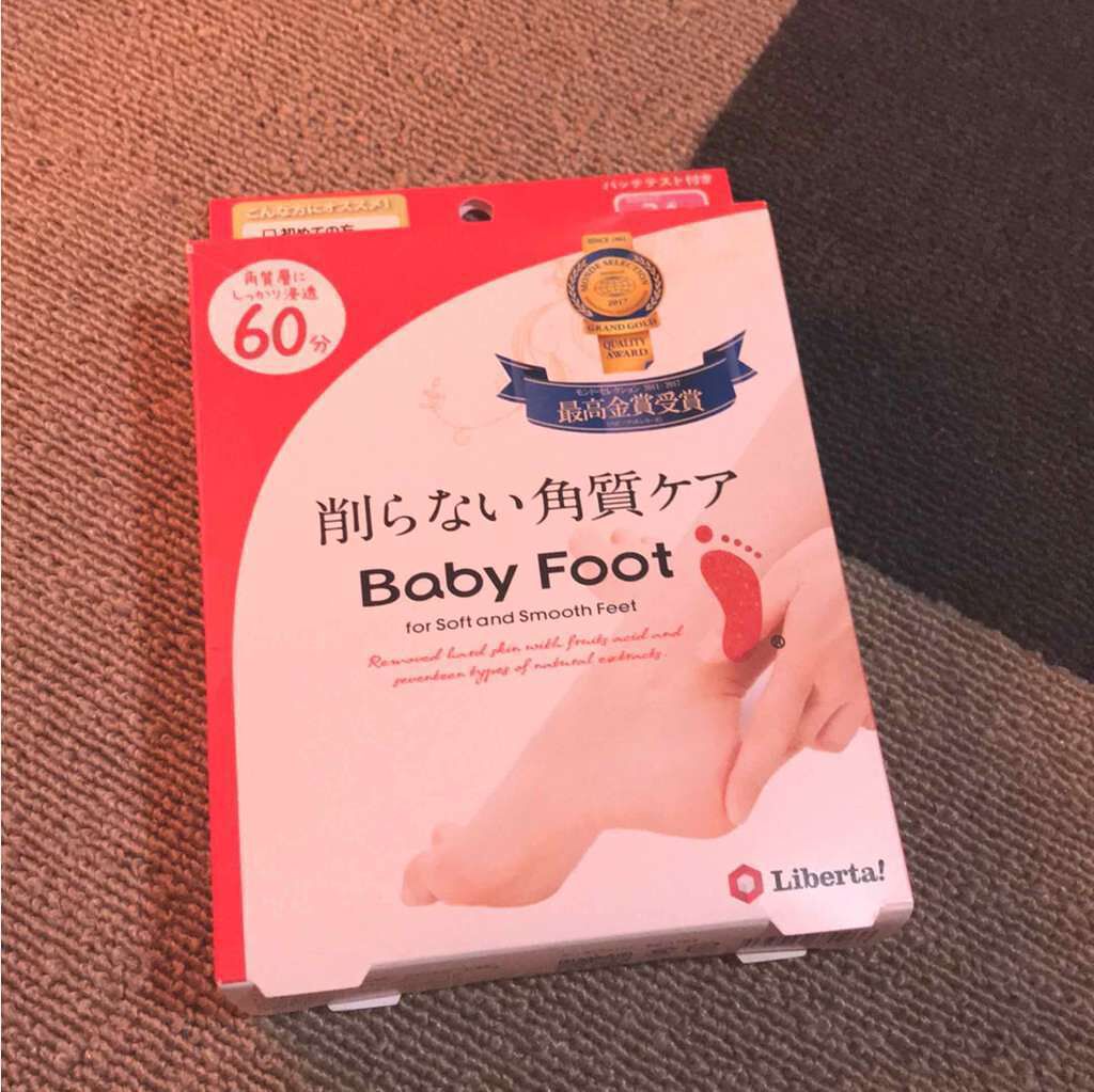リベルタ イージーパックSPT30分タイプのクチコミ「○削らない角質ケア BABY FOOT

友達の紹介で一緒に
イオンモールで購入しました⭐️
.....」（1枚目）