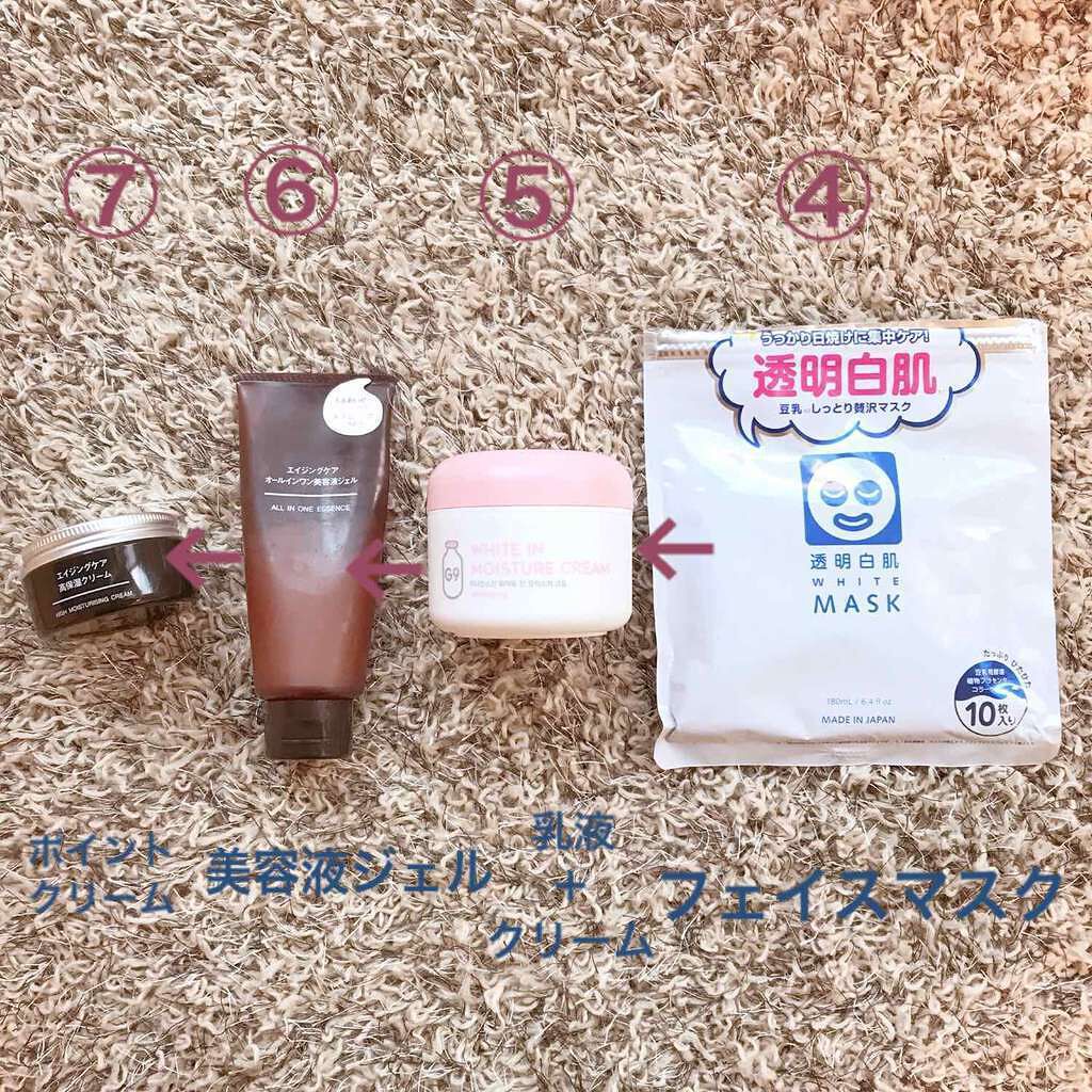 エイジングケアオールインワン美容液ジェル /無印良品/オールインワン化粧品を使ったクチコミ（3枚目）