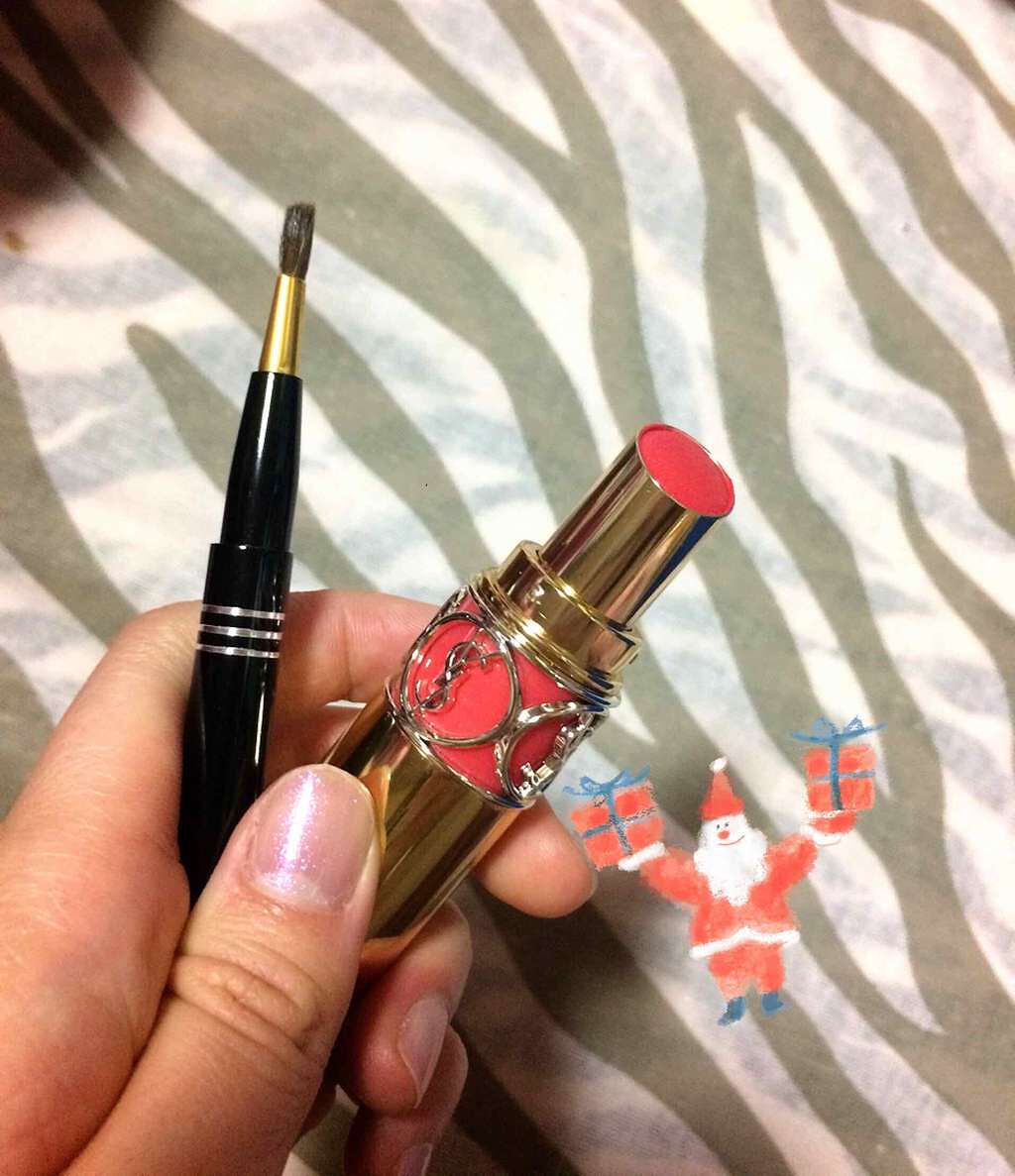 ルージュ ヴォリュプテ シャイン/YVES SAINT LAURENT BEAUTE/口紅を使ったクチコミ(1枚目)