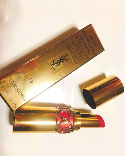 ルージュ ヴォリュプテ シャイン/YVES SAINT LAURENT BEAUTE/口紅を使ったクチコミ(1枚目)
