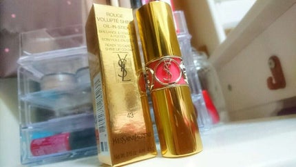 ルージュ ヴォリュプテ シャイン/YVES SAINT LAURENT BEAUTE/口紅を使ったクチコミ(1枚目)