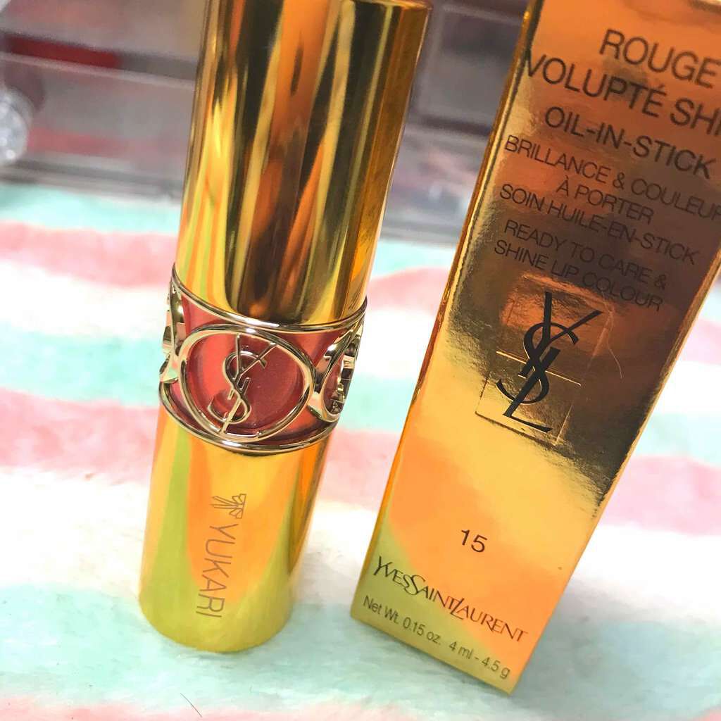 ルージュ ヴォリュプテ シャイン/YVES SAINT LAURENT BEAUTE/口紅を使ったクチコミ（1枚目）