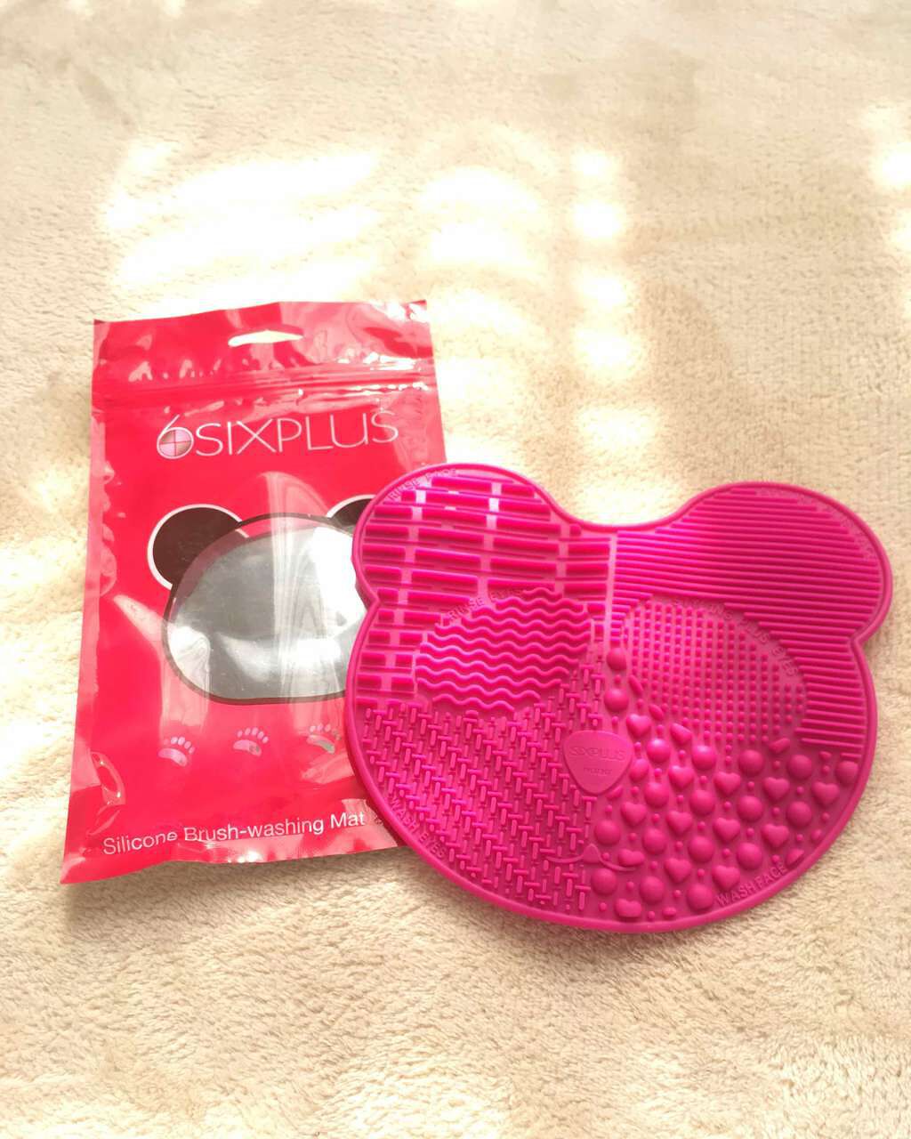 SIXPLUSシリコンメイクブラシクリーニングマット/SIXPLUS/その他化粧小物を使ったクチコミ（2枚目）