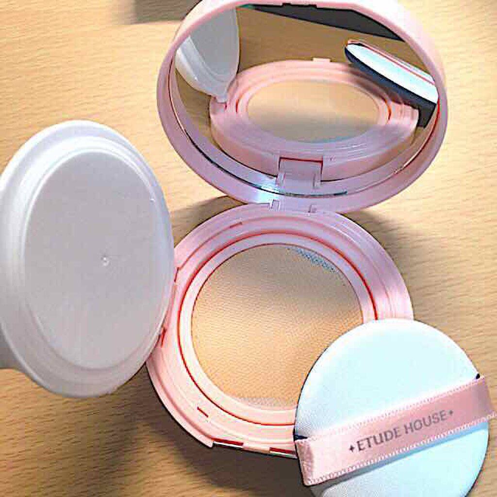 エニークッション クリームフィルター/ETUDE/クッションファンデーションを使ったクチコミ(2枚目)