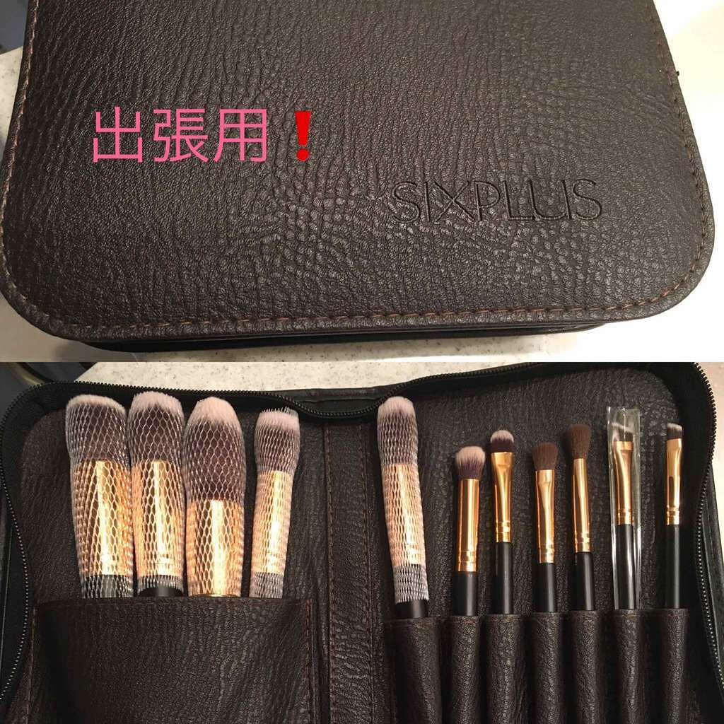 貴族のゴールド メイクブラシ11本セット 化粧ポーチ付き/SIXPLUS/メイクブラシを使ったクチコミ(2枚目)