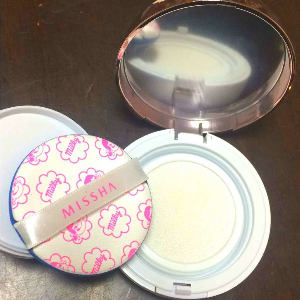 M クッションベース（ミルキー）/MISSHA/化粧下地を使ったクチコミ（2枚目）