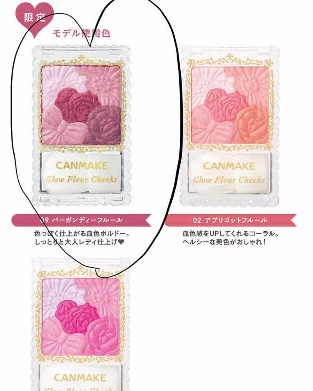 グロウフルールチークス/キャンメイク/パウダーチークを使ったクチコミ(3枚目)