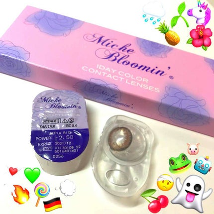 1DAY COLOR CONTACT LENSES/ミッシュブルーミン/ワンデー(1DAY)カラコンを使ったクチコミ(1枚目)