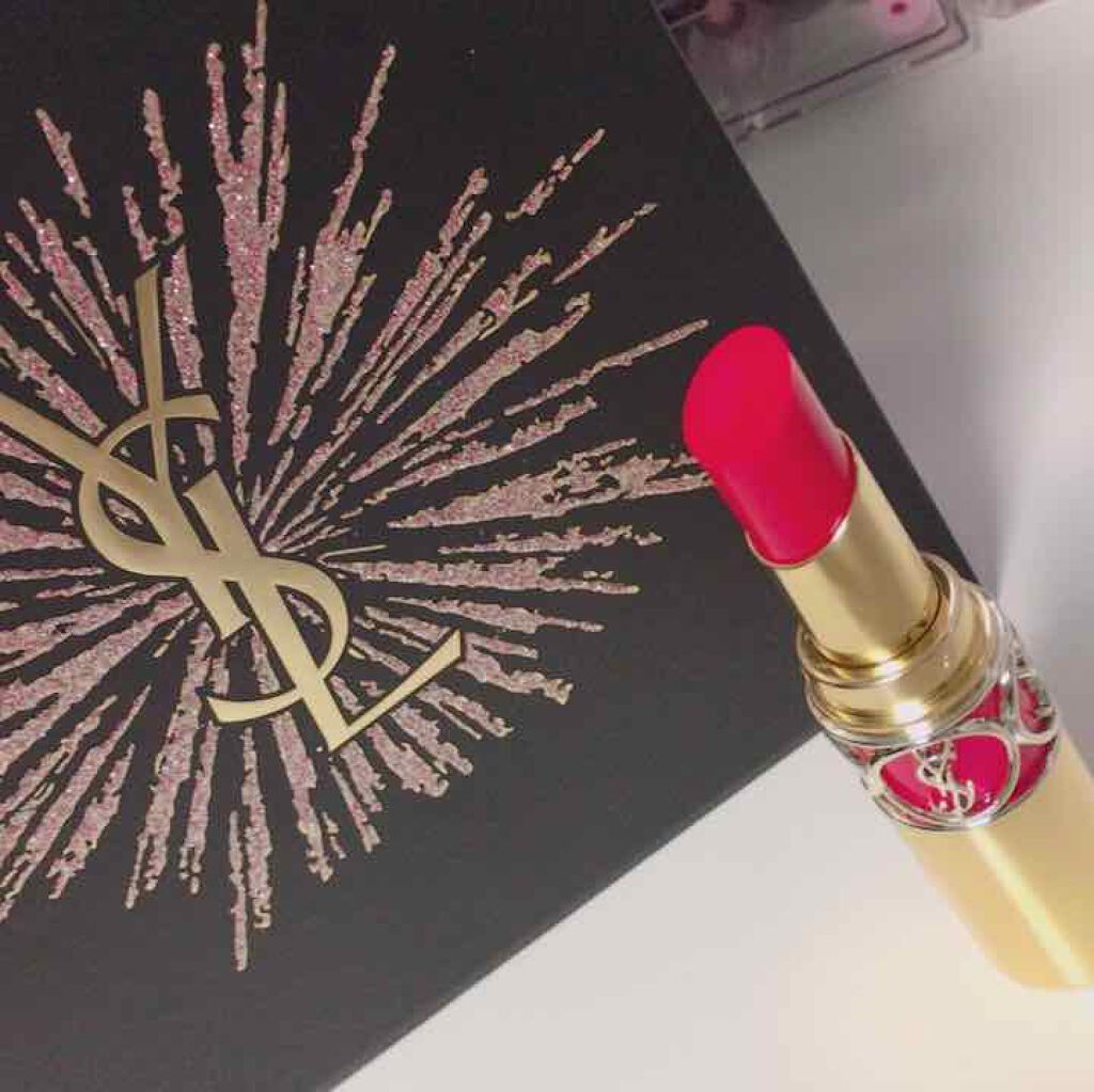ルージュ ヴォリュプテ シャイン/YVES SAINT LAURENT BEAUTE/口紅を使ったクチコミ（1枚目）