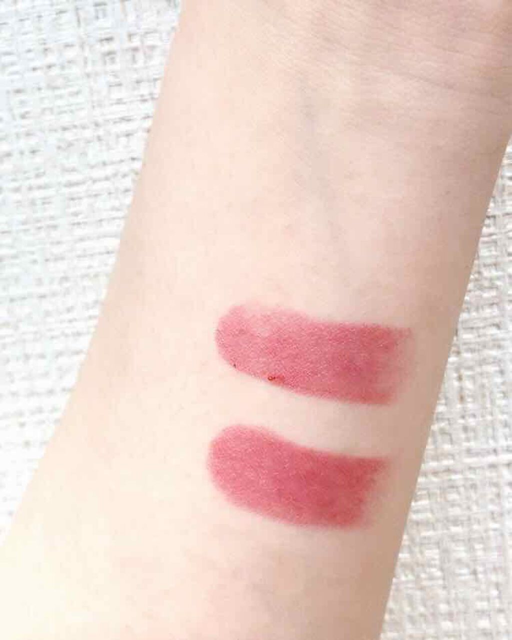 なめらか質感ひと塗りルージュ/AUBE/口紅を使ったクチコミ（2枚目）