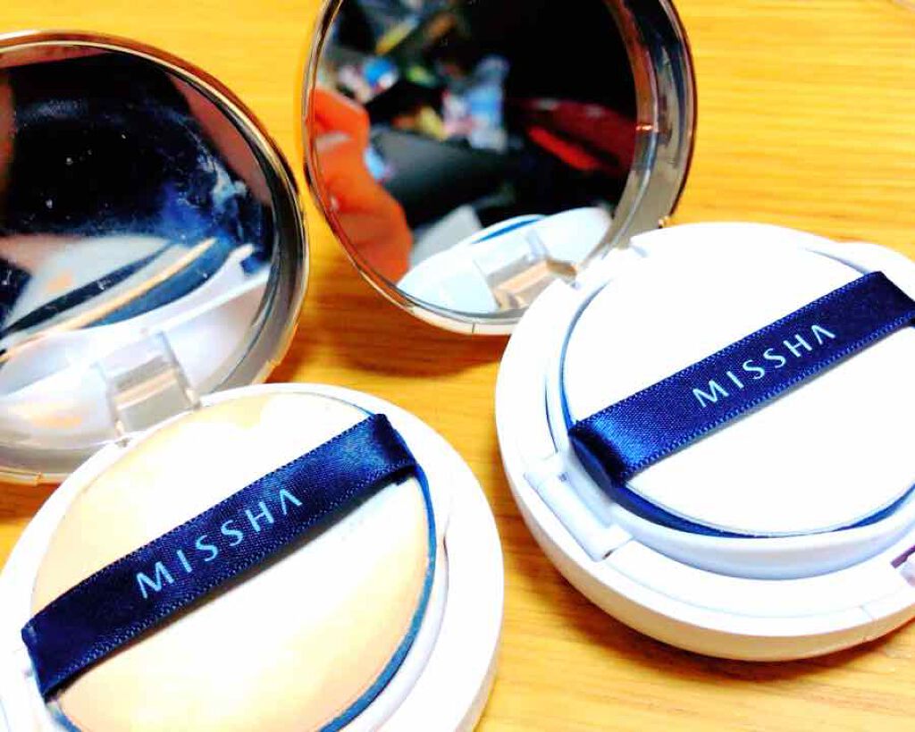 M クッション ファンデーション(モイスチャー)/MISSHA/クッションファンデーションを使ったクチコミ（2枚目）