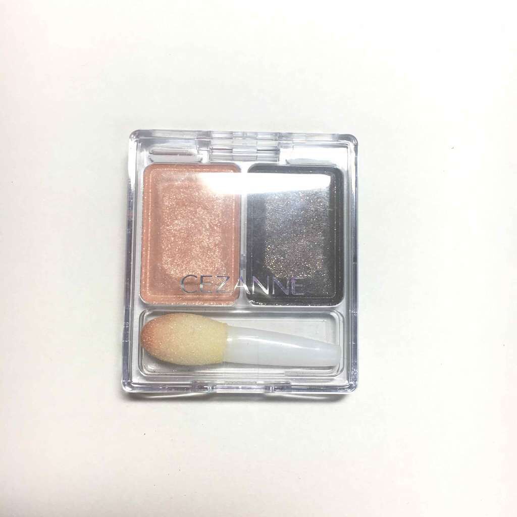 ツーカラー アイシャドウ ラメシリーズ/CEZANNE/アイシャドウパレットを使ったクチコミ(1枚目)