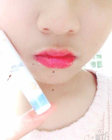 ディアダーリン ウォータージェルティント (アイスティント)/ETUDE/口紅を使ったクチコミ(4枚目)