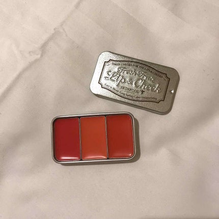 フレッシュフルーツ リップ&チーク トリオ/SKINFOOD/ジェル・クリームチークを使ったクチコミ(2枚目)