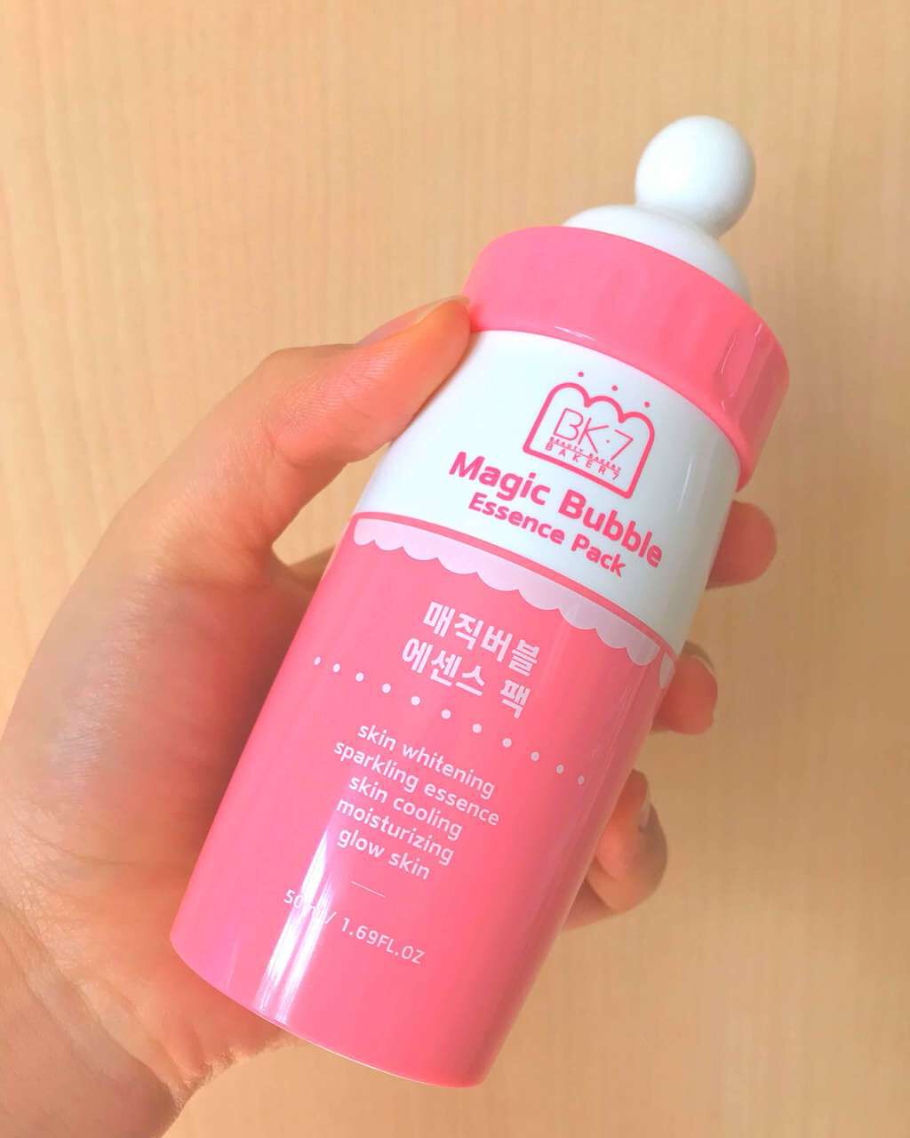 マジックバブルエッセンスパック(ピンク) /BAKER7/洗い流すパック・マスクを使ったクチコミ(1枚目)