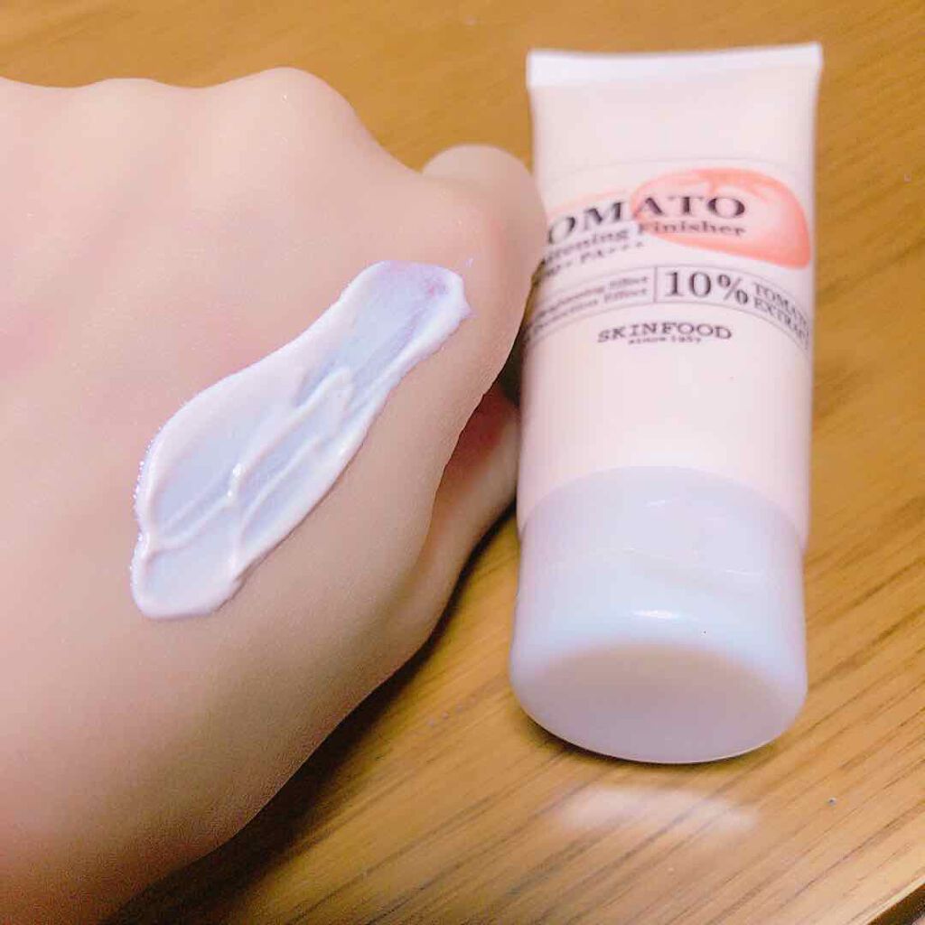 プレミアムトマト ブライトニング フィニッシャー/SKINFOOD/化粧下地を使ったクチコミ(2枚目)