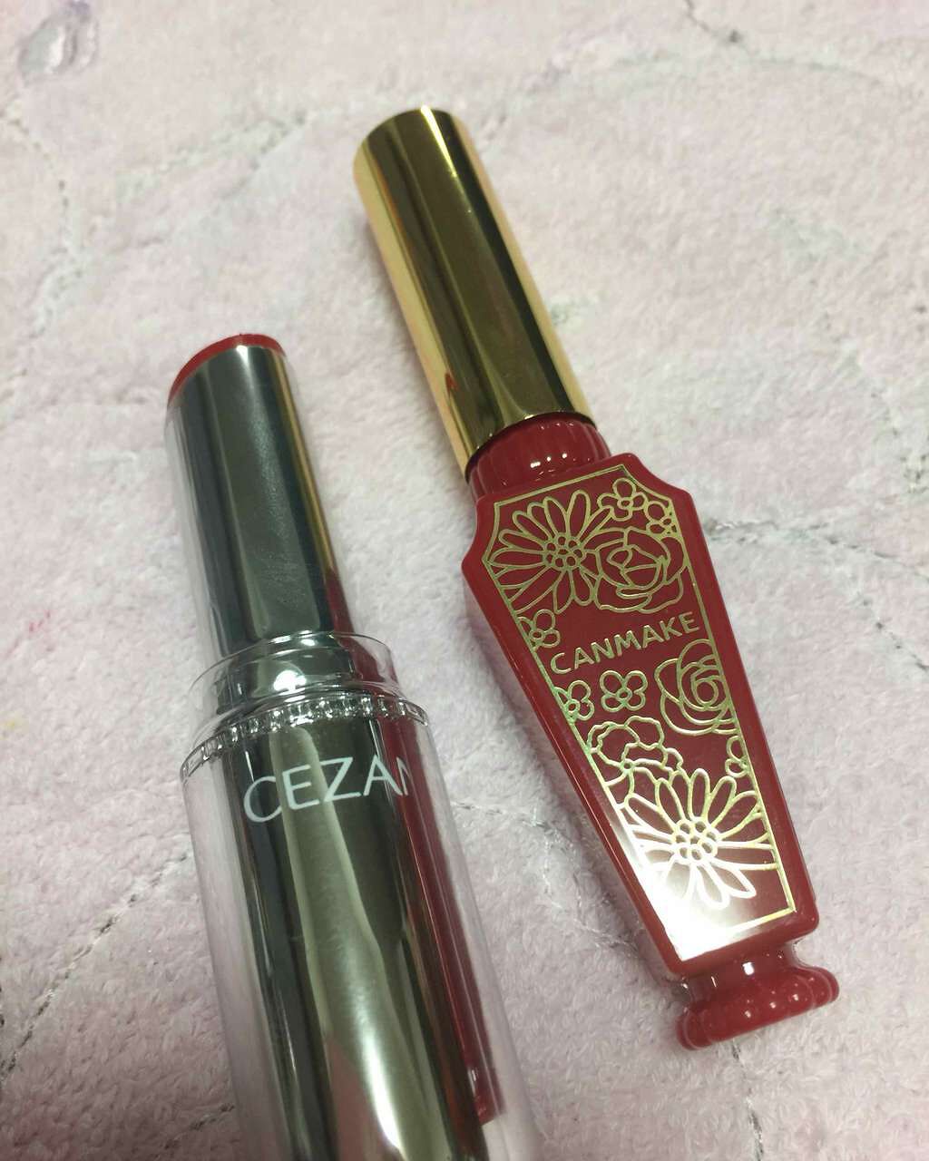 ラスティンググロスリップ/CEZANNE/口紅を使ったクチコミ（1枚目）