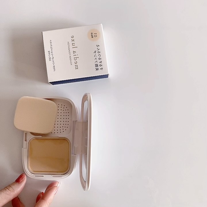 パウダーファンデーション/media luxe/パウダーファンデーションを使ったクチコミ（2枚目）