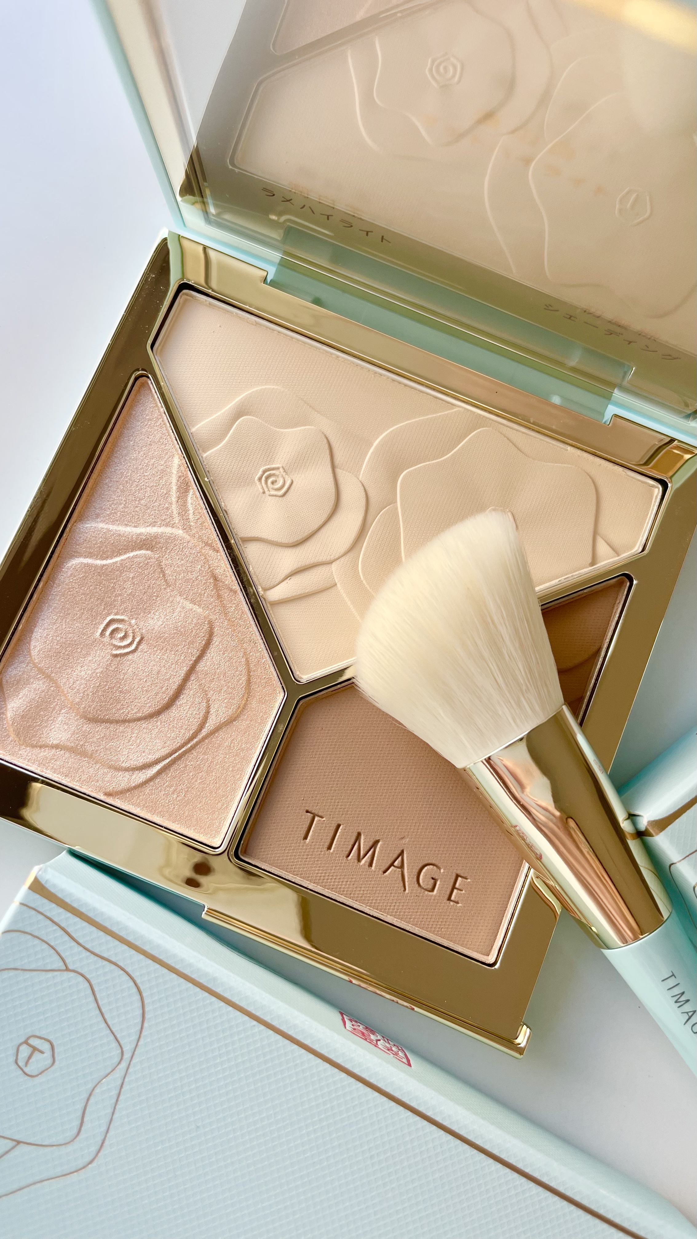 ハイライトシェーディングパレット/TIMAGE/パウダーハイライトを使ったクチコミ（1枚目）