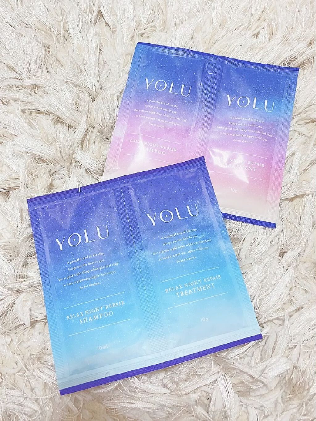 リラックスナイトリペア シャンプー／トリートメント/YOLU/市販シャンプーを使ったクチコミ（1枚目）