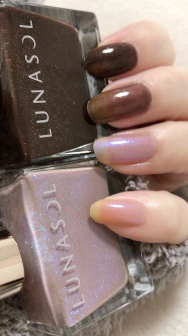 ルナソル ネイルポリッシュ EX18 Aurora Mauve（オーロラモーヴ）/LUNASOL/マニキュアを使ったクチコミ（1枚目）