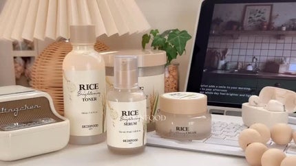 ライスブライトニングセラム/SKINFOOD/美容液の人気ショート動画