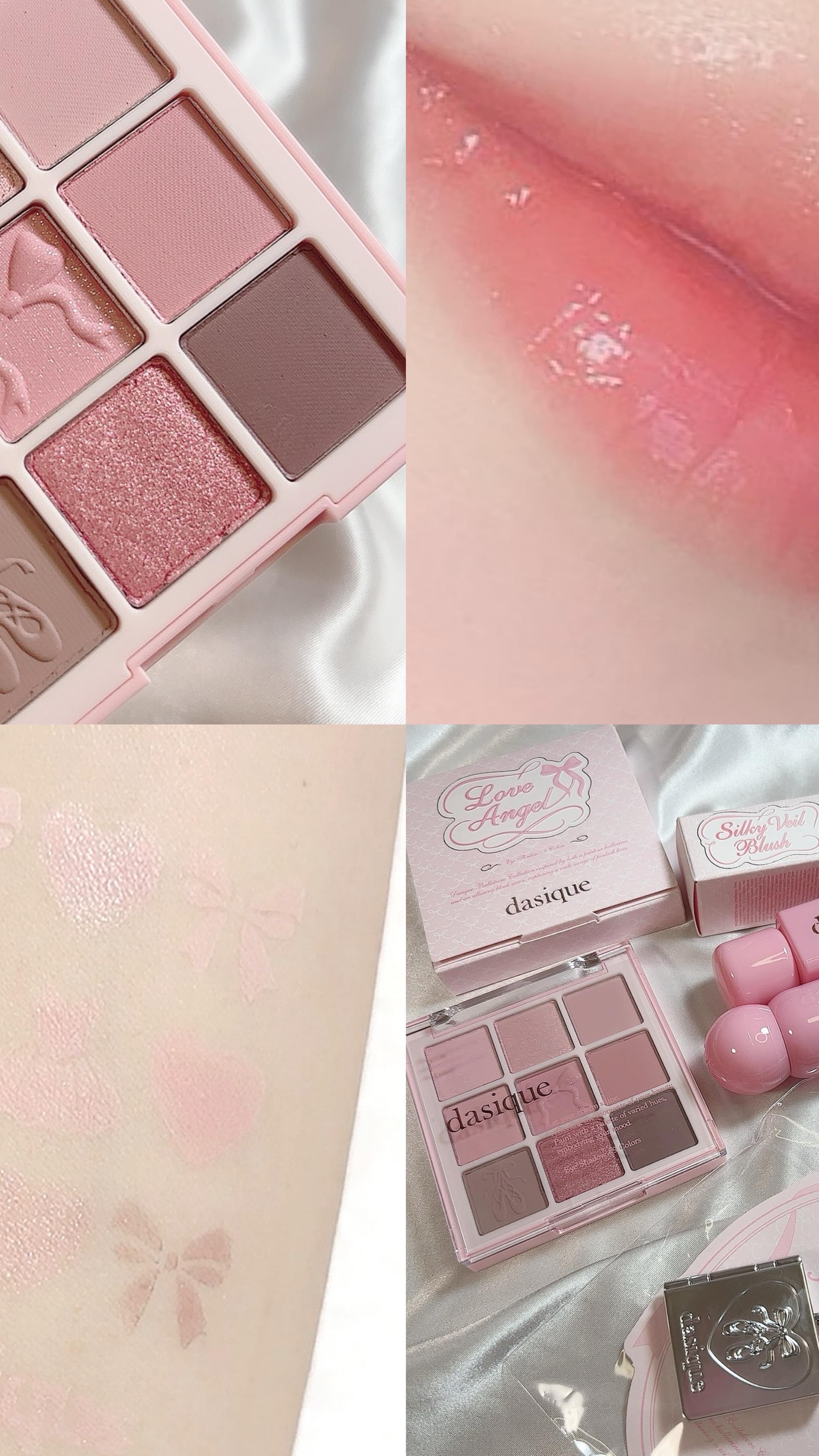 いよいよ本日発売❤️‍🔥デイジークの11月新作
#バレエコアコレクション🩰🎀

ふんわり甘くて儚いニュートラルピンク💖

可愛いLoveAngelセット🪽

シャドウパレット 35 ラブエンジェル
シルキーベールブラッシュ 01 