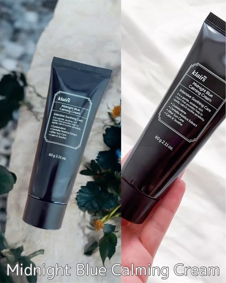 ミッドナイトブルーカーミングクリーム/Klairs/フェイスクリームを使ったクチコミ（3枚目）
