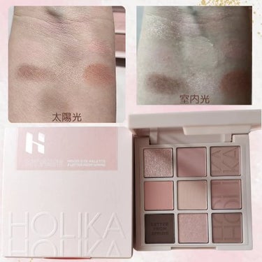 HOLIKA HOLIKA マイフェイブムードアイパレット 9カラーのクチコミ「\激推しアイシャドウ🙌LETTER FROM SPRING🩷/
HOLIKA HOLIKA様か.....」（2枚目）