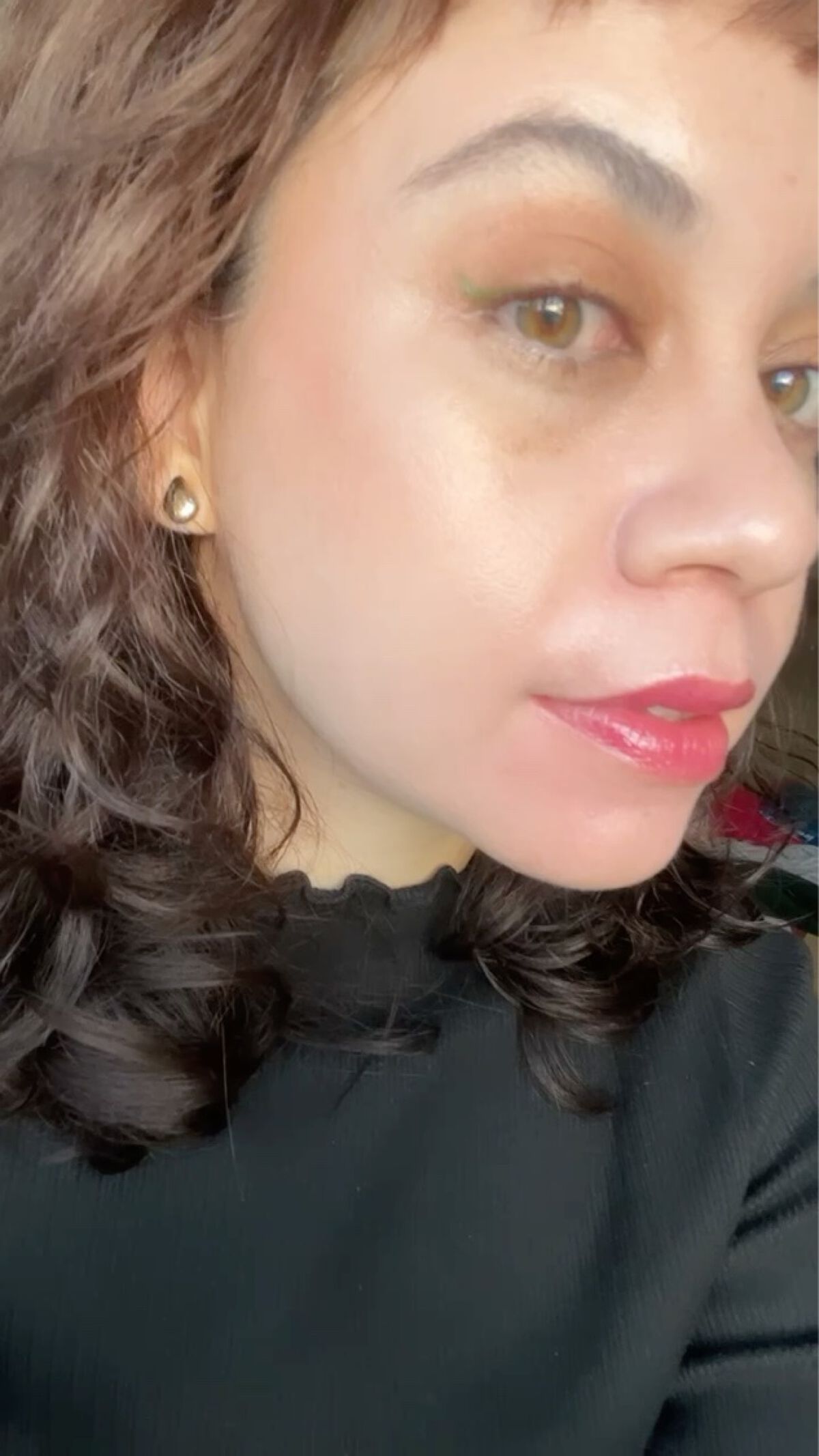 セルヴォーク ヴォランタリー アイズ EX05 メルティブラウン/Celvoke/単色アイシャドウを使ったクチコミ（2枚目）