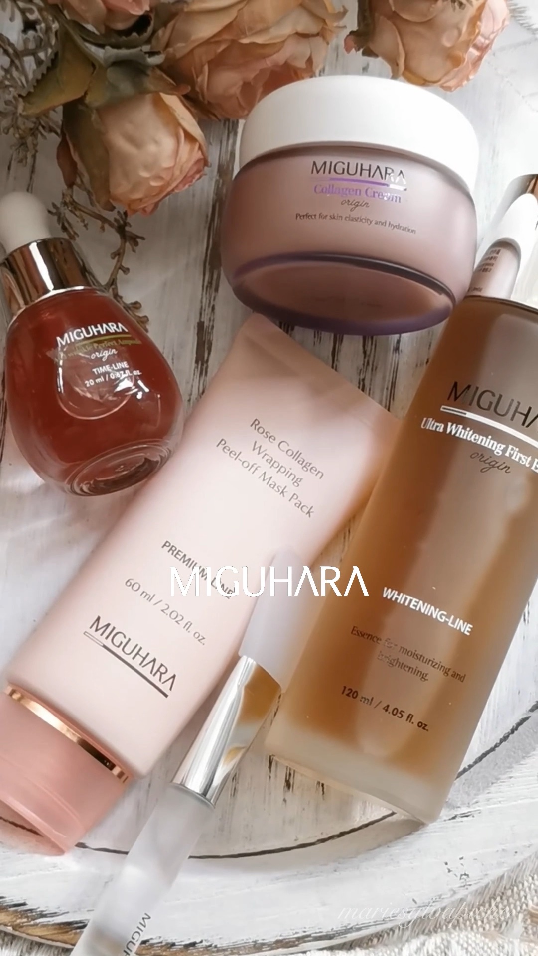 .˚⊹⁺‧┈┈┈┈┈┈┈┈┈┈┈┈‧⁺ ⊹˚.
こんにちわん🙌まりしる🐈‍⬛です😊

MIGUHARA(ミグハラ)
ローズコラーゲンラッピング ピールオフマスク
ウルトラホワイトニングファーストエッセンス
アンチリンクルパーフェクトア