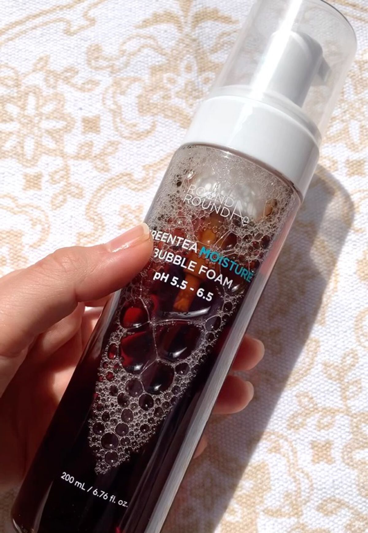 グリーンティーモイスチャーバブルフォーム/ラウンドアラウンド/泡洗顔を使ったクチコミ（3枚目）