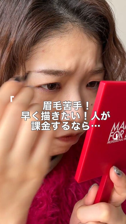 ダブルエンドアイブロウブラシ スマッジタイプ/ロージーローザ/メイクブラシの人気ショート動画