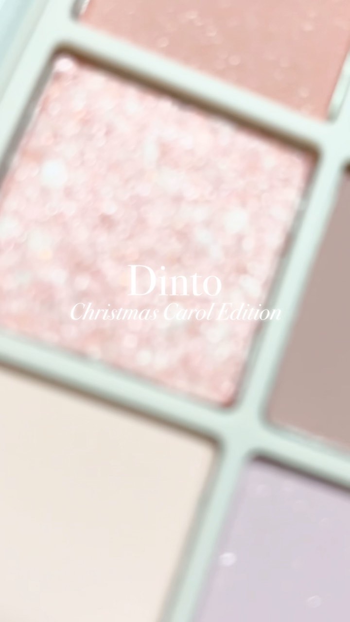 ピンククリスマスキャロルエディション/シャドウパレット+チークセット/Dinto/メイクアップキットの動画クチコミ1つ目