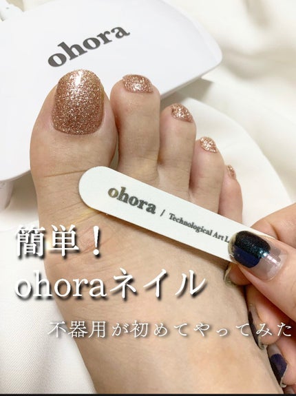 セミキュアジェルネイル(ペディキュア)/ohora/ネイルシールの人気ショート動画