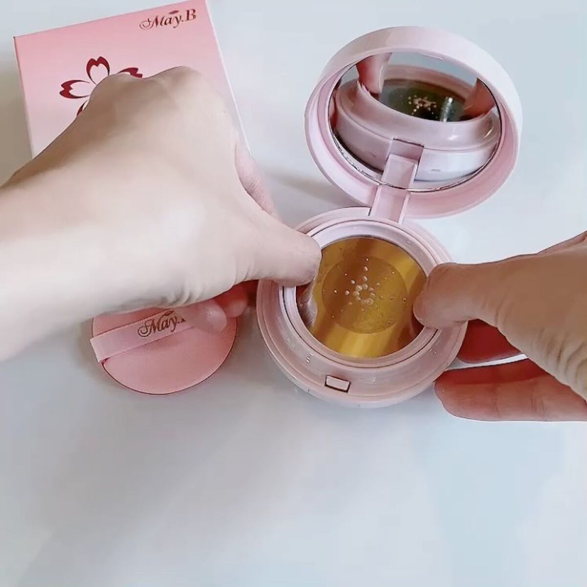 ハリファンデーション/May.B/リキッドファンデーションを使ったクチコミ（3枚目）