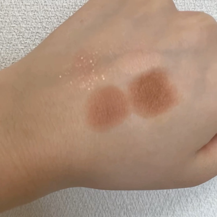 ベージュトーンアイシャドウ 02 ロージーベージュ/CEZANNE/アイシャドウパレットを使ったクチコミ（3枚目）