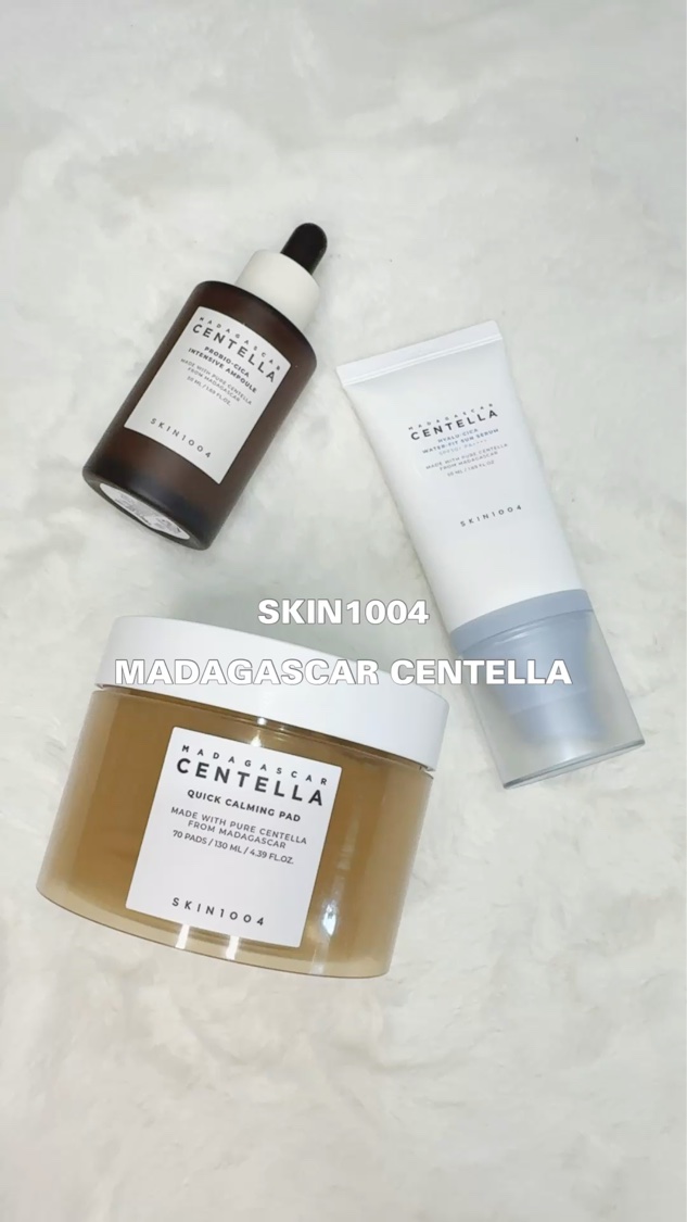 SKIN1004

MADAGASCAR CENTELLA

☆QUICK CALMING PAD
☆PROBIO-CICA INTENSIVE AMPOULE
☆HYALU-CICA WATER-FIT SUN SERUM
　SPF50+