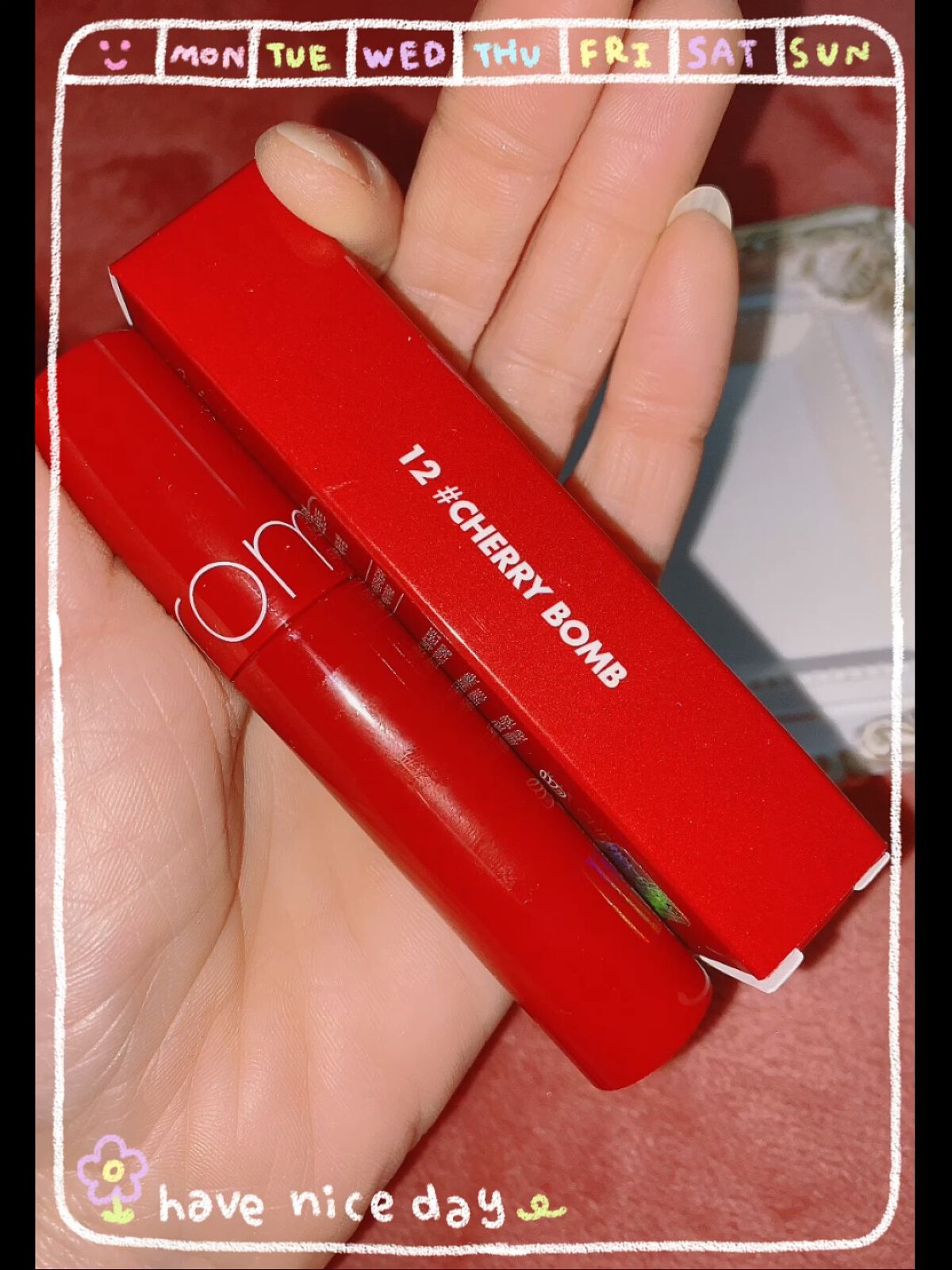 ジューシーラスティングティント/rom&nd/リップティントを使ったクチコミ（1枚目）